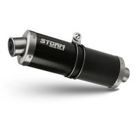 Escape Storm by Mivv Silenciador Oval Nero Acero Triumph Tiger 1050 2007 > 2013