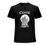 Escape The Dark Castle Artwork Themeborne Board Card Game Unisex Camiseta Black Shirt Men's Top Tee, Negro , XXL