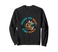 Escape The Noise Find Peace Naturaleza Aventura Diseño Sudadera