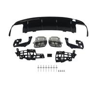 Escape Trasero Difusor De Parachoques Con Salidas De Escape Para Benz W117 C117 CLA45 CLA200 CLA250 Labio Trasero 2012 2013 2014 2015-2017 2018 Tubo Escapes(Glossly Black)