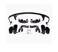 Escape Trasero Difusor De Parachoques Trasero Y Puntas De Escape Alerón Para Puerta De Maletero Para Q8 Para S-line Q8 SQ8 2019 2020 2021 2022 2023 ABS Negro(Glossy Black)