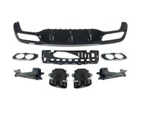 Escape Trasero Difusor Trasero Con Punta De Escape Para Benz W213 Parachoques Estilo Para AMG E53 2016-20 2017 2018 2019 2020 Tubo Escapes