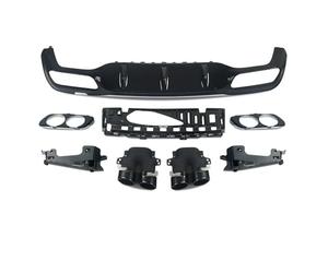 Escape Trasero Difusor Trasero Con Punta De Escape Para Benz W213 Parachoques Estilo Para AMG E53 2016-20 2017 2018 2019 2020 Tubo Escapes