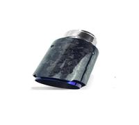 Escape Trasero Punta De Escape Universal De Carbono Para Coche De Escape Recto De Acero Inoxidable Cuatro Colores Tubo Escapes(Blue other size)