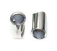 Escape Tubo de silenciador Para 5 Series F10 F11 E60 E61 E39 528i 530i 535i 535d Terminales De Escape Silenciador Boquilla Cola Garganta(2pcs de plata)