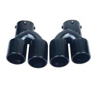 Escape Tubos Cola Punta De Silenciador Escape Alto Rendimiento Para BMW G20 G21 M340i G42 M240i(Negro)