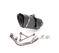 Escape Tubos Tubo De Deslizante para Motocicleta para Piaggio para Vespa Sprint Primavera 150 2015-2021, Silenciador Tubo Enlace Central Motocicleta Silenciador Conector(Color 1)