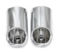 Escape Universal Coche Para Serie 3 Tubo G20 G21 320i 320d 330i 330d 330e Tubo Escape Silenciador Boquilla Cubierta Decorativa Tubo Punta Escape(Silver 2 PCS)