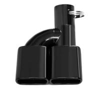 Escape Universal Coche Silenciador Cuadrado Salida Acero Inoxidable Para Toyota Voxy Serie 80 Punta Silenciador Tubo Garganta Trasera Tubo Punta Escape(Black)