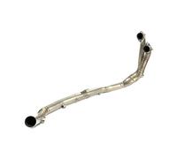 escape universal para moto Enlace delantero de para escape motocicleta para tubo para Aprilia para Tuareg 660 2022+ para cabezal titanio Tuareg660(Titanium Alloy)