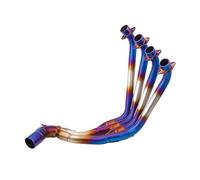 escape universal para moto Slip On para CBR650R CB650F CB650R CBR650F para sistema de para Escape para motocicleta enlace frontal modificado(B)