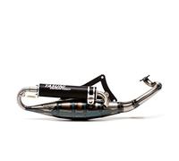 Tubo de escape Yasuni R negro Peugeot Jetforce 50 A1 - Inyector carburador Ludix L1 AC Speedfight 3 F1A 2 tiempos Vivacity V1