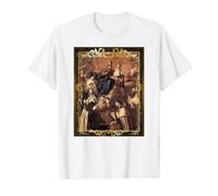 Escapulario de Nuestra Señora del Carmen Santa Teresa Camiseta gráfica económica, Hombre, Blanco, L
