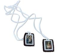 Escapulario de tela Nuestra Señora del Carmelo - 3 x 2,5 cm - Juego de 10 piezas (pequeño)