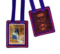 Escapularios Católicos, Collar Morado de Bendición y Protección, Escapulario de Marie Julie Jahenny, Hecho a Mano, Regalo para Decoración Religiosa