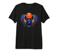 Escarabajo Alado, Egipcio, ilustración, Egipto Camiseta Premium