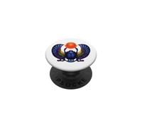 Escarabajo Alado, Egipcio, ilustración, Egipto PopSockets PopGrip Adhesivo