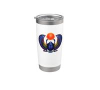 Escarabajo alado, egipcio, ilustración, Egipto Vaso térmico de acero inoxidable de doble pared