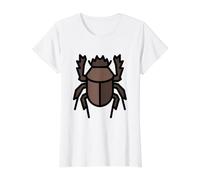 Escarabajo estiércol - estiércol en tu Vida - Roll Camiseta gráfica económica, Mujer, Blanco, XL