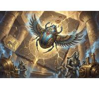 Escarabajo Sagrado Puzzle 1000 Piezas Adultos Y Niños,Regalo Ideal,Relax,Deco Pared,Anti-estrés,Rompecabezas,Premium,Cartón,14 Años+,Desafío,Reto,Educativo 70x50cm