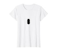 Escarabajos de la Corteza Camiseta gráfica económica, Mujer, Blanco, XS