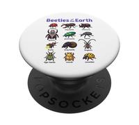 Escarabajos De La Tierra Lindo Insecto Kawaii Bugs PopSockets PopGrip Adhesivo