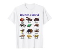 Escarabajos del Mundo Lindos Insectos Kawaii Camiseta