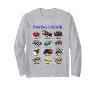 Escarabajos del Mundo Lindos Insectos Kawaii Manga Larga