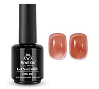 Escarabajos UV Gel Esmalte de uñas Rosa - 1 pieza 15 ml Jelly Rose Red Bean Color Gel Polaco Lámpara Uñas Caliente Cómodo Transparente Esmalte de uñas Arte de uñas Regalo de manicura para nail art