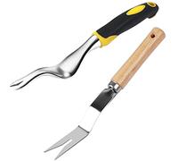 Escardador de jardín Herramienta de deshierbe manual Eliminación de malezas Profundo Cavador Césped Césped Guarnición Agente de mudanzas Tenedor Arrancador Malas hierbas Erradicar