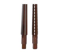 Escariador de cono Morse fino y áspero de 2 uds., Escariador cónico manual de mango recto de acero de alto carbono(MT1#)