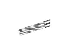 Escariador de sujeción sin recubrimiento con ranura en espiral H7 (1 pieza) - Máquina de carburo de 6-13 mm, 6 flautas for taladrado de precisión(9x40x80mm)