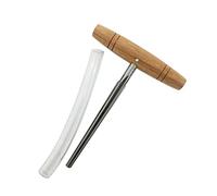 Escariador de viola para violín con mango de madera cónica para reparación de clavijas de violín de 3/4 / herramientas de acero inoxidable para hacer luthier