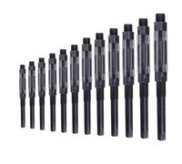 Escariador manual ajustable de 10 mm a 26 mm para herramienta de corte de agujeros metálicos HSS con 6 para acabado de agujeros cilíndricos y acabado para acero A3, acero de aleación, CAS (10.75-11.75