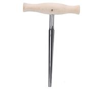 Escariador para agujeros de clavijas de violín, escariador cónico de acero inoxidable 1:30 con mango ergonómico de madera, herramienta de luthier de precisión para la reparación e