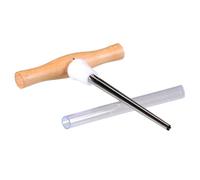 Escariador profesional cónico para violín, mango ergonómico de madera, para reparación y mantenimiento de instrumentos, mango ergonómico de madera