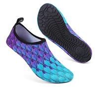 Escarpines Deportes Acuáticos para Hombre Mujer Zapatos de Agua Calzado de Playa Surf Swim(Sirena Morado,36/37 EU)
