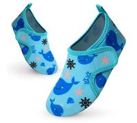 Escarpines Niño Niña Agua Zapatillas Antideslizante Luz Zapatos Ciabatte de Playa Secado Rápido Natación Piscina Calcetines Balena Azzurra 32-33