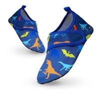 Escarpines Niño Niña Zapatos de Agua Calcetines Piscina Antideslizante Secado Rápido Zapatillas de Playa Descalzo Unisex Bebé Verano Barefoot Calzado para Natación Surf Buceo 28/29EU Dinosaurios Azul