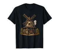 Escena Artesanal de la Aldea del Pan de la panadería del Molino de Viento Camiseta