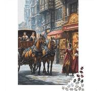 Escena callejera histórica Puzzle De 1000 Trozos Papel Grueso Apasionados De Los Noche De Juegos En Familia Ocio En Casa Actividad Vinculación 52x38cm/1000pcs