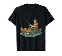 Escena clásica del Barco del Pescador Solitario Camiseta