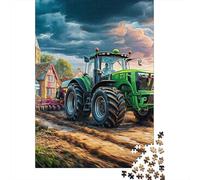 Escena de Agricultura con Tractor Puzzle De 1000 Piezas Pintura de Paisaje Rural Style Puzzle Arte Rompecabezas De Piso Y Juego Familiar Adultos Y Niños A Partir De 12 Año 70x50cm/1000pcs
