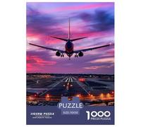 Escena de Aterrizaje del avión 1000 Piezas Adultos Puzzle Clásicos Regalo DecoracióN Familiar Juego Desafiante 70x50cm/1000pcs