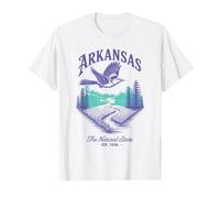 Escena de aves y ríos de Arkansas El estado natural y la naturaleza al aire libre Camiseta