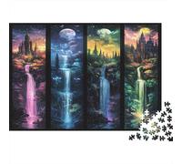 Escena de Cascada de fantasías 1000 Pieza Paquete De Rompecabezas Amantes Rompecabezas Familia Alivio Estrés Regalo para Pareja Puzzle Socios 38x26cm/1000pcs