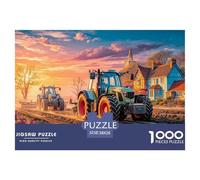 Escena de Cultivo de Tractores 1000 Piezas Adultos Puzzle Niños Regalo Rural Countryside Landscape Adultos Puzzle Creativo Regalo 38x26cm/1000pcs