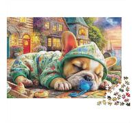 Escena de Golden Retriever 1000 Piece Recycled Cardboard Gato Dormido Jigsaw Puzzle Adult Educational Game Activity Great Gift for Men Women Puzzle Collectors 52x38cm/1000pcs