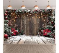 Escena de invierno con chimenea, telón de fondo de tela para fotografía, árbol de Navidad nevado, árbol de bosque de nieve para decoración de fiestas de vacaciones, accesorios de estudio de cabina de