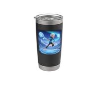 Escena de invierno Jack Frost Vaso térmico de acero inoxidable de doble pared